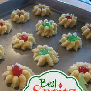 Best Spritz Cookie Recipe Spritzgeback Cookies - Swedish Butter Cookies - Pressed Butter Cookies