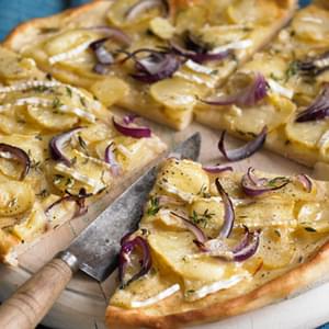 Potato, Brie And Thyme Pizza