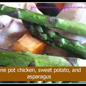 One Pot Chicken, Sweet Potato And Asparagus
