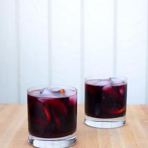Burnt Sage and Blackberry Sangria for Two