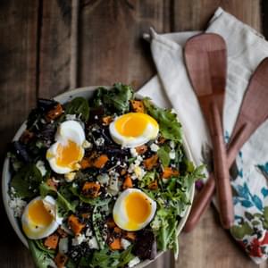 Sweet Potato and Quinoa Salad with Soft-Boiled Eggs