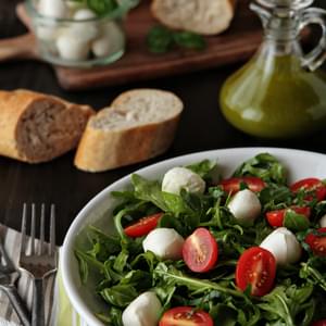 Tomato and Mozzarella Salad with Basil Vinaigrette