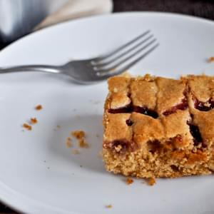 Peanut Butter and Jelly Snack Cake