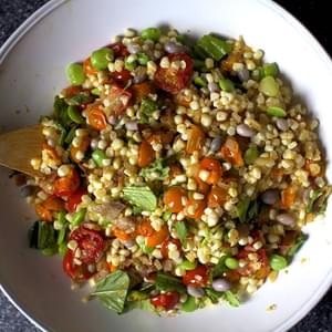 Summer Succotash With Bacon And Croutons