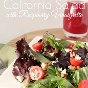 California Salad with Raspberry Vinaigrette Dressing