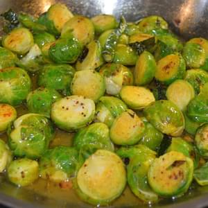 Pan-tossed Brussels Sprout in South-Indian Flavors