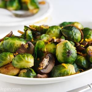 Brussels Sprouts and Mushrooms