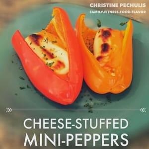 EASIEST Snack Ever ---> Cheese-Stuffed Mini-Peppers!