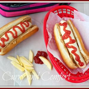 Peanut Butter and Jelly Banana Dog with Apple Fries