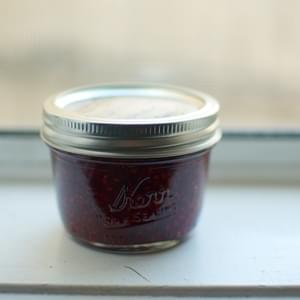 Honey Sweetened Raspberry Preserves