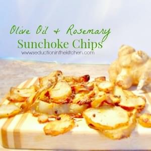 Olive Oil and Rosemary Sunchoke Chips