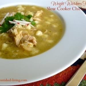 Easy Slow Cooker Chicken Posole Soup