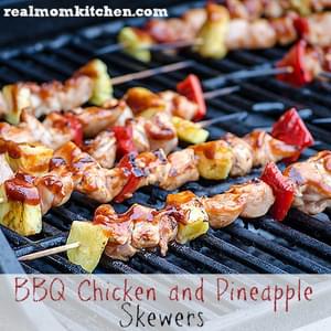 BBQ Chicken and Pineapple Skewers