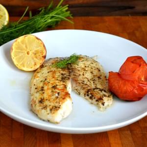 Broiled Tilapia with Dill and Roasted Tomatoes