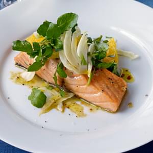 Salmon With Fennel And Orange Salad
