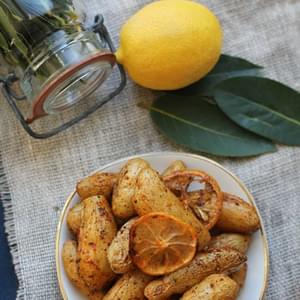 Lemon and Bay Roasted Fingerling Potatoes