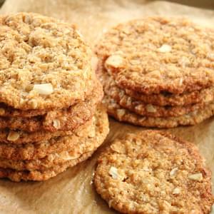 Oatmeal, Coconut And Almond Cookies