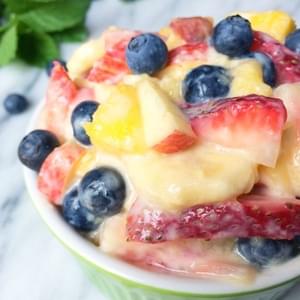 Fruit Salad with Honey Yogurt Dressing