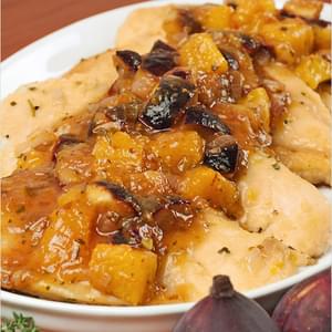 Chicken with Fresh Orange and Fig Pan Sauce