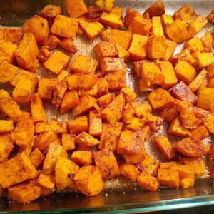 Roasted Spiced Sweet Potatoes