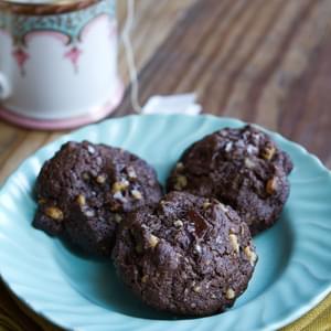 Dark Chocolate Walnut Cookies