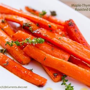 Maple-Thyme Roasted Carrots