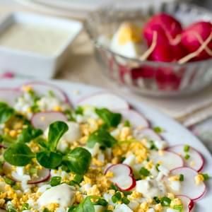 Radish & Egg Salad With Creamy Dressing