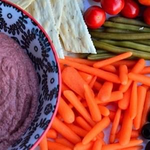 Bush's Cannellini Beans and Red Beet Hummus
