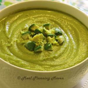“Creamy” Broccoli ‘n Cauliflower Soup