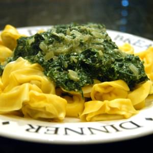 Spinach and Ricotta Cheese Pasta Sauce recipe – 125 calories