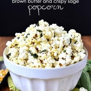 Brown Butter and Crispy Sage Popcorn