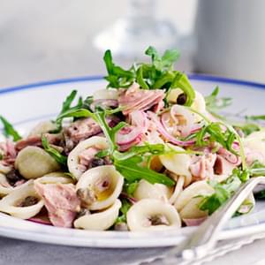 Orecchiette Salad With Tuna, Capers And Red Onions