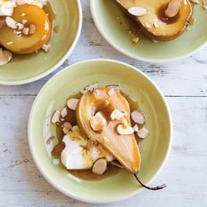 Roasted Pears with Honey and Yogurt