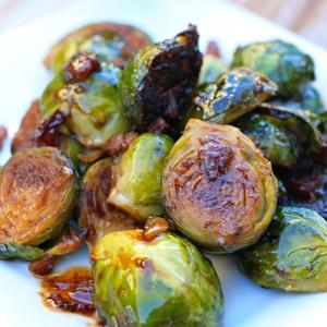 Roasted Brussels Sprouts with Chipotle-Bacon Jam