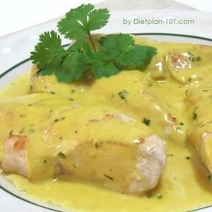 Chicken Breast with Tarragon-Mustard Cream Sauce (for South Beach Phase 1)