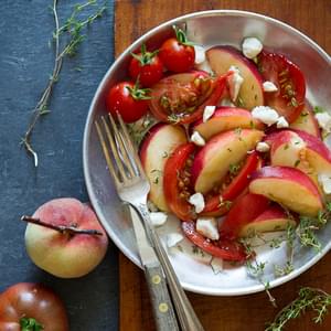 Peach and Heirloom Tomato Salad