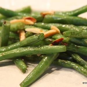 Simple Stove Top Green Beans with Almonds