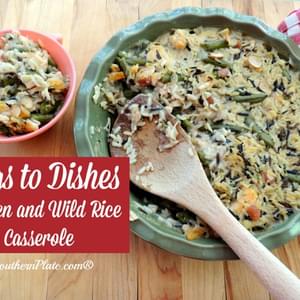 Chicken and Wild Rice Casserole ~Bags To Dishes~