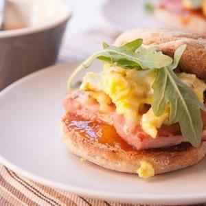Mango Chutney Ham Breakfast Sandwiches