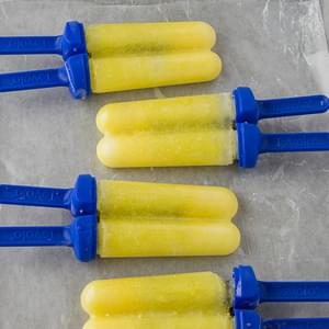 Coconut Water and Pineapple Popsicles