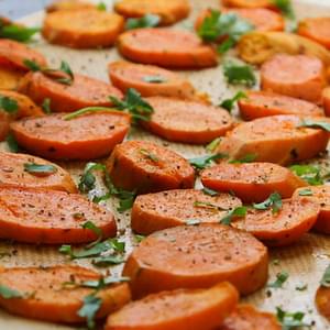 Roasted or Grilled Sweet Potatoes with Cilantro and Lime