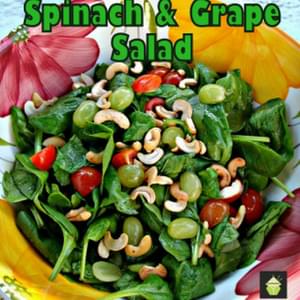 Refreshing Spinach & Grape Salad