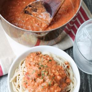 Walnut ‘Bolognese’ Spaghetti Sauce – Vegan & Gluten Free