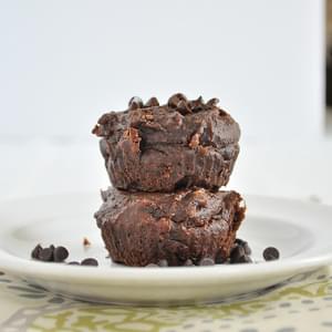 Healthy Flourless Chocolate Muffins