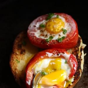 Baked Tomato and Egg Cups