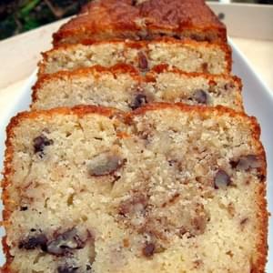 Moist Pecan Almond Loaf Cake