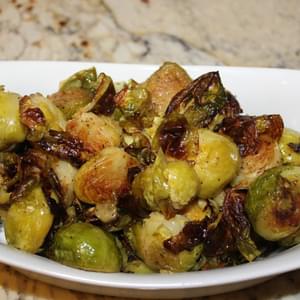 Salt And Pepper Roasted Brussels Sprouts