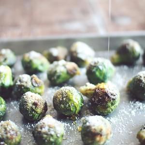 Honey Parmesan Roasted Brussels Sprouts