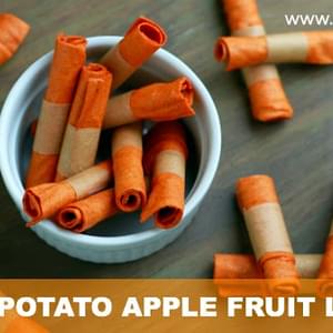 Spiced Sweet Potato Apple Fruit Leathers