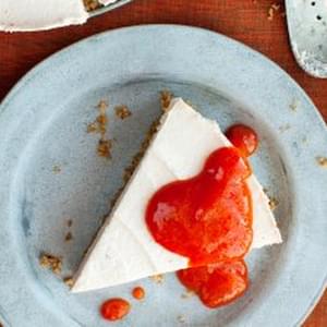 No-Bake Persimmon And Goat Cheese Cheesecake
